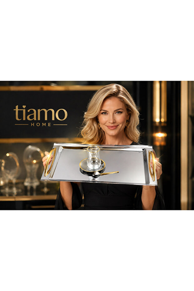 Elissa Tea Tray Gold