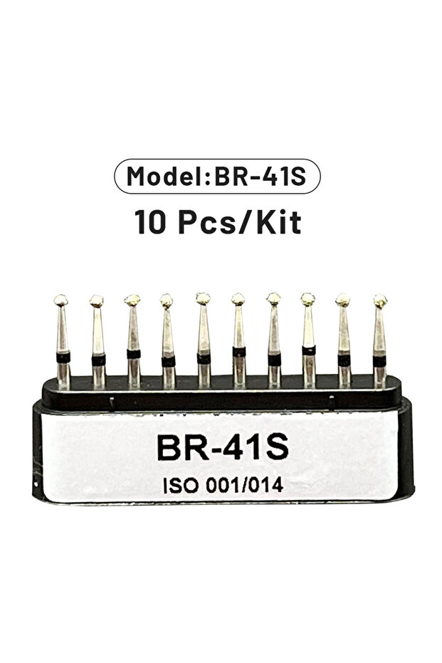 BR-41S AG 1 Box Dental Diamond Burs Drill for High Speed Handpiece Dentist Burs FG Series Dia.1.6mm