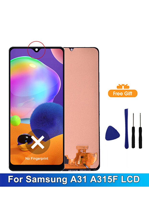 شاشة TFT بدون إطار 6.4 بوصة سوبر AMOLED لهاتف A31 A315، شاشة LCD تعمل باللمس مع لوحة رقمية لسامسونج