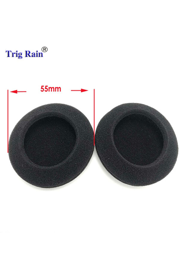 55mm Thickened Foam Ear Pads For Headphones Sponge Replacement Cushions Covers Earphones Case 35mm 4