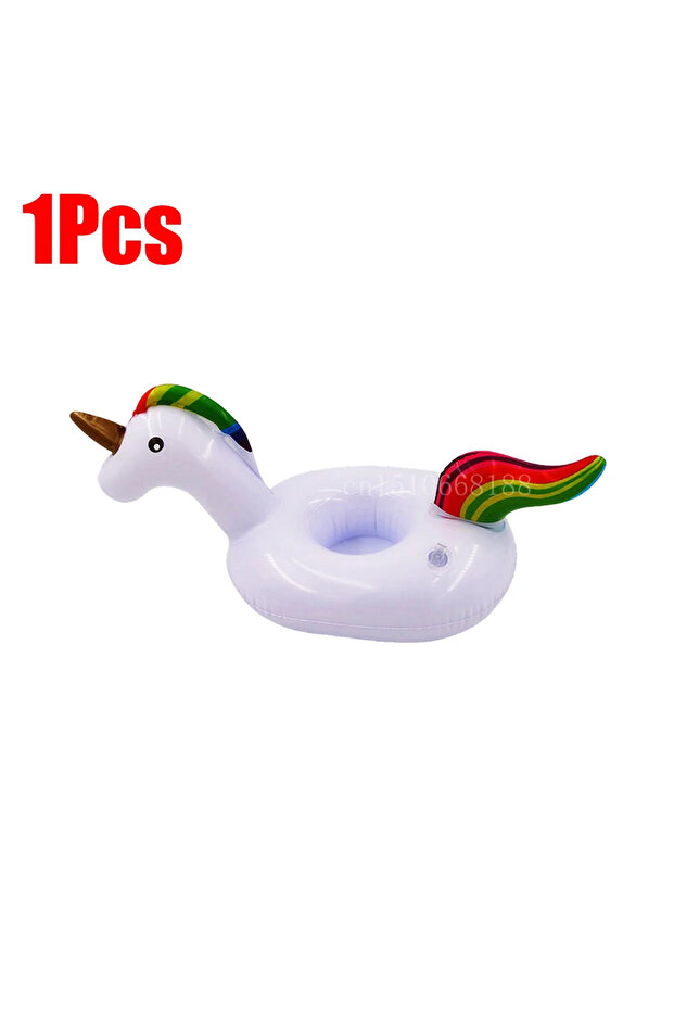 1Pcs H 1-5Pcs Floating Cup Inflatable Flamingo Drinks Cup Holder Pool Float Bar Coasters Floatation