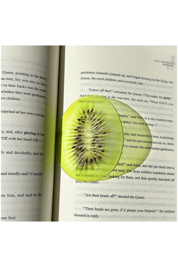 فاصل كتب شفاف من الأكريليك بتصميم كيوي، هدية للطلاب، إحساس فاخر، لطيف