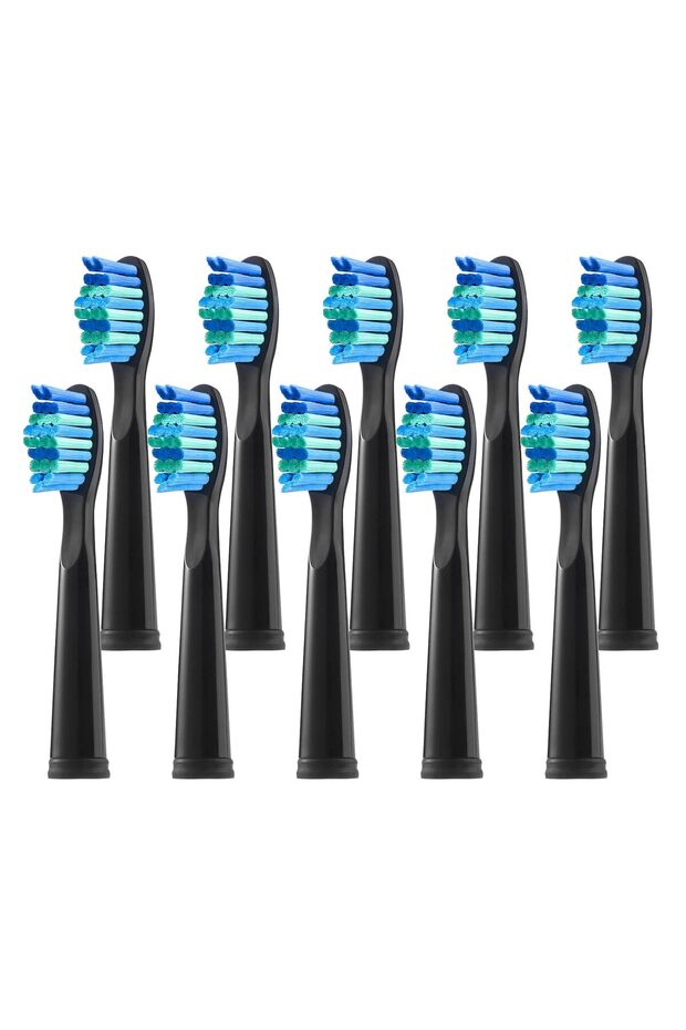 Black-10pcs 4/5/10/20Pcs Electric Toothbrush Replacement Heads Compatible With SEAGO SG910/507/958/5