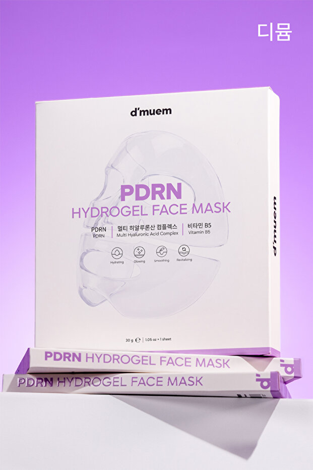 PDRN HYDROGEL FACE MASK 1 PCS - Nem + Işıltı + Canlı görünüm/Cilt yenilenmesi