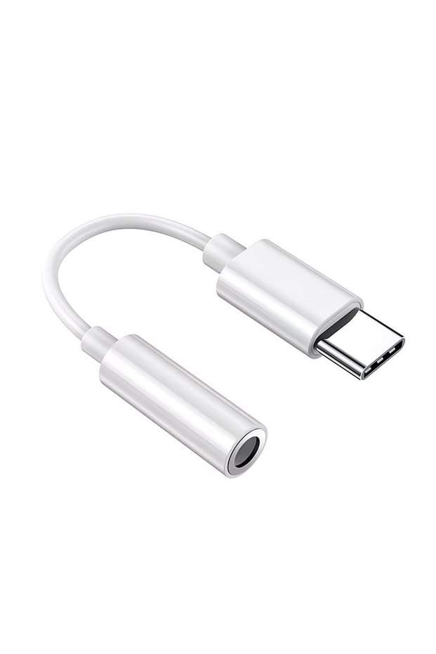 white1 USB Type C to 3.5mm Audio Adapter, USB C to Aux Audio Dongle Cable Cord, USB Type C to 3.5mm