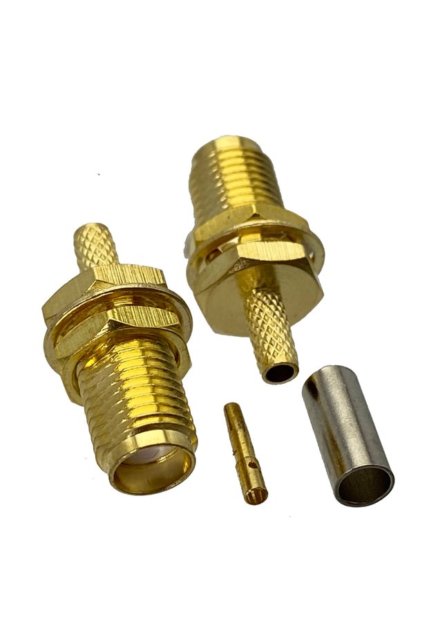 SMA Jack for RG316 10Pcs SMA Male plug & Female Jack Bulkhead Crimp RG316 RG174 & RG58 RG142 LMR195