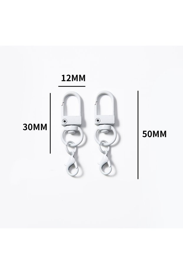 10 pcs White 10/50/100 pcs Metal Colorful Alloy Snap Lobster Clasp Hooks Buckle Connector for DIY Ke