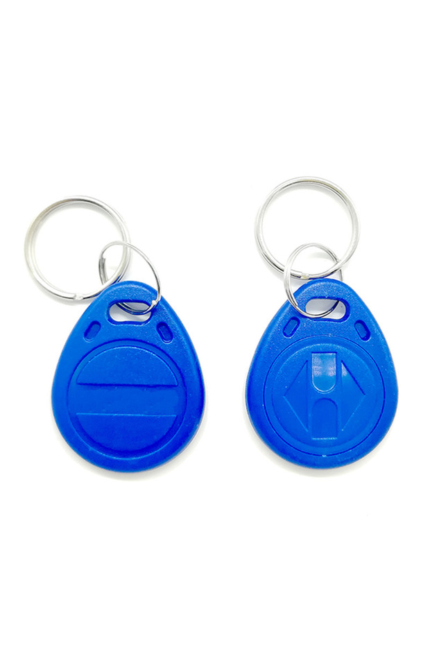Blue 100pcs T5577 Rewritable 125KHz RFID Tag Writable Rewrite Duplicate Proximity Token Keyfobs Ring