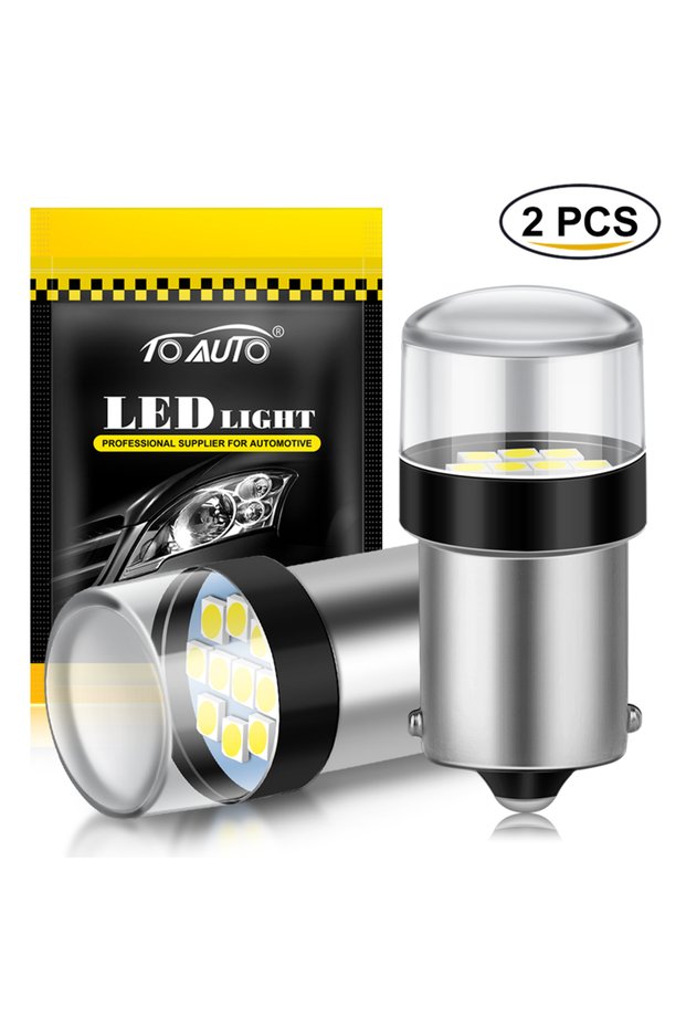 BA15S P21W White 2pcs Car Led P21W 1156 BA15S 1157 BAY15D P21/5W Turn Signal Lights Bulbs R5W R10W A
