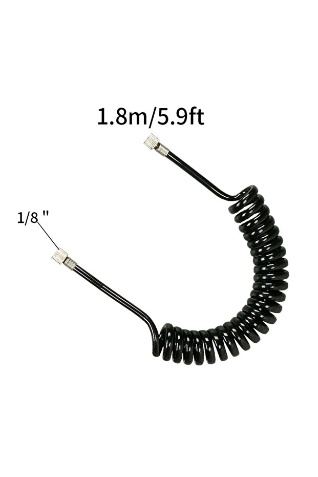 Blue Professional Nylon Braided Airbrush Hose with Standard 1/8"*1.8m(5.9ft) Size Fitting on One End
