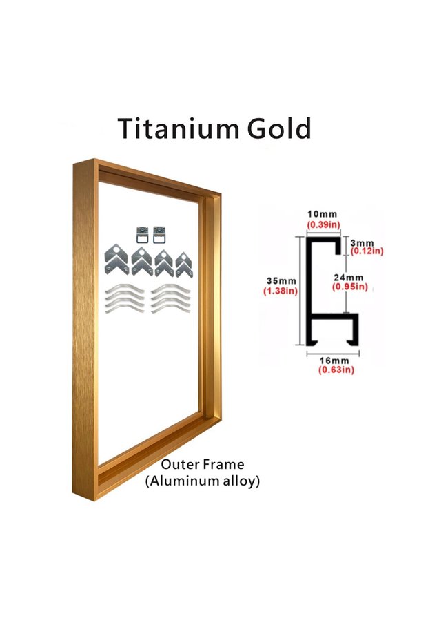 30x40cm T Gold 8 Colors 40x50 30x40cm Canvas Picture Metal Aluminum Outer Frames for Oil Painting Ar