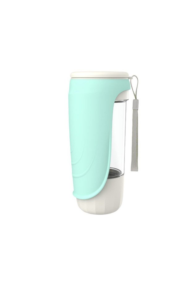 Green 2 in 1 Dog Water Bottle Outdoor Portable Dog Water Bottle for Small Large Dogs Foldable Pet Dr