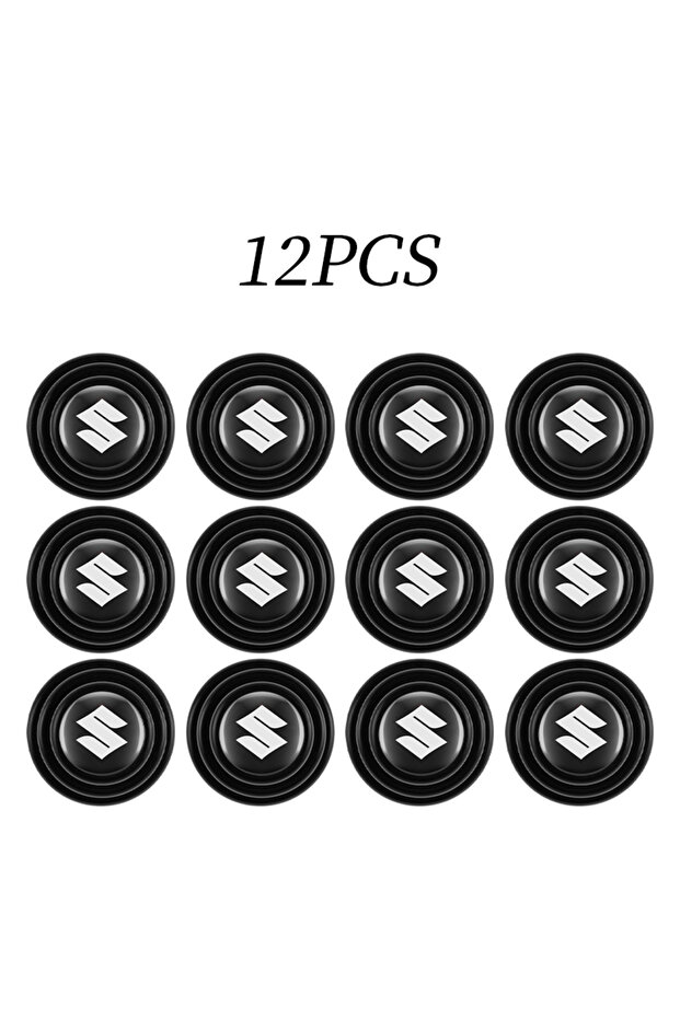 Suzuki 12Pcs White Car Door Shock Absorber Buffer Protective Stickers Soundproof Pads Accessories F