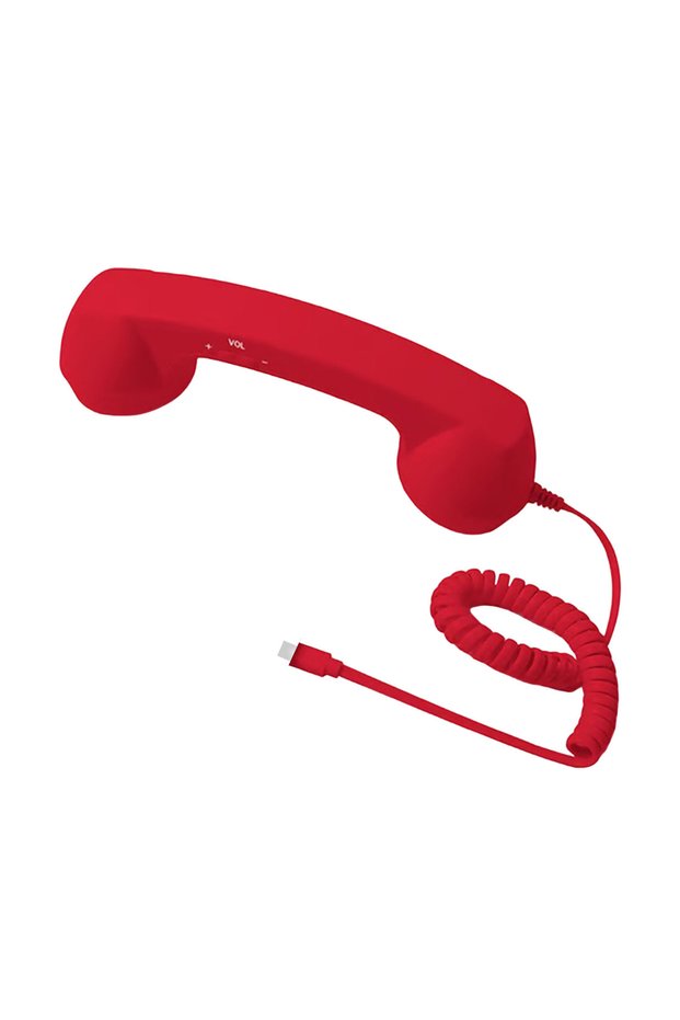 APWIKOGER Red Retro Phone Handset, 2026 New Retro Phone Handset for iPhone&Android, Type-C/Wireless