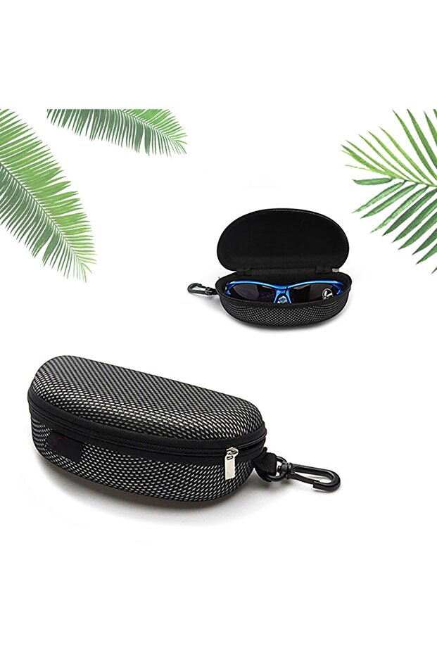 as show Sunglasses Case Large Size Fits Most Glasses And Sunglassese Carry Bag Hard Zipper Box Trave
