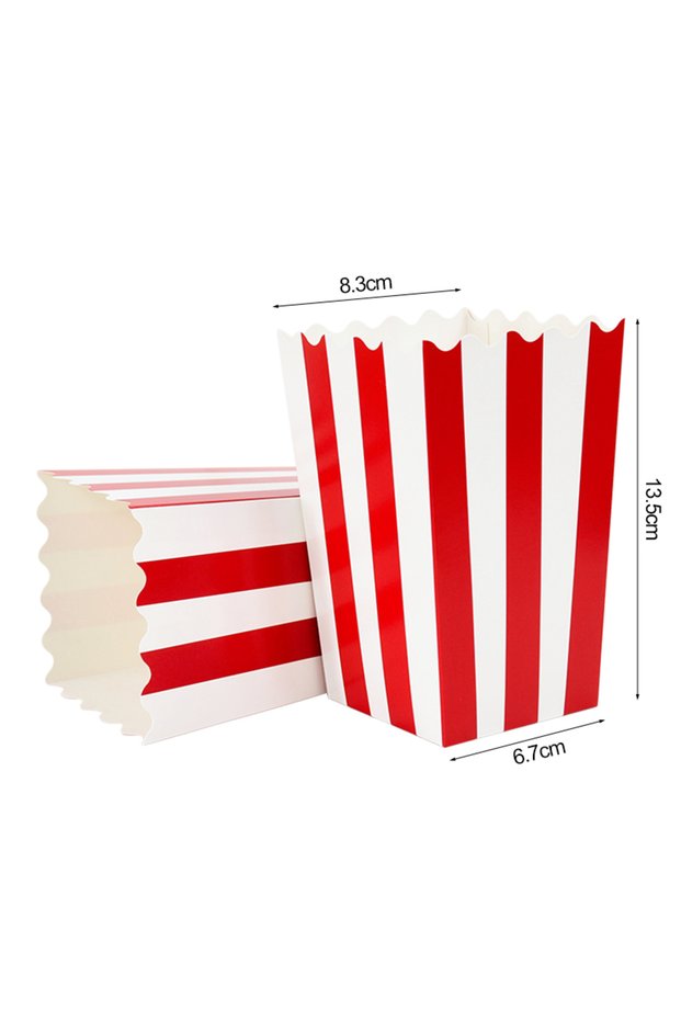 50Pcs M 20/50pcs Popcorn Box Buckets Fries Cup Movie Night Kids Birthday Party Favors Snack Containe