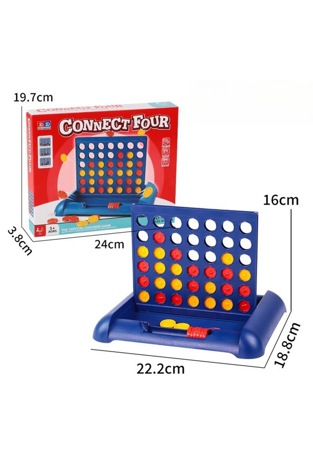 1 Set Connect Four Two Players Strategy Board Game Camping Road Trip Fun Multiplayer Party Game for