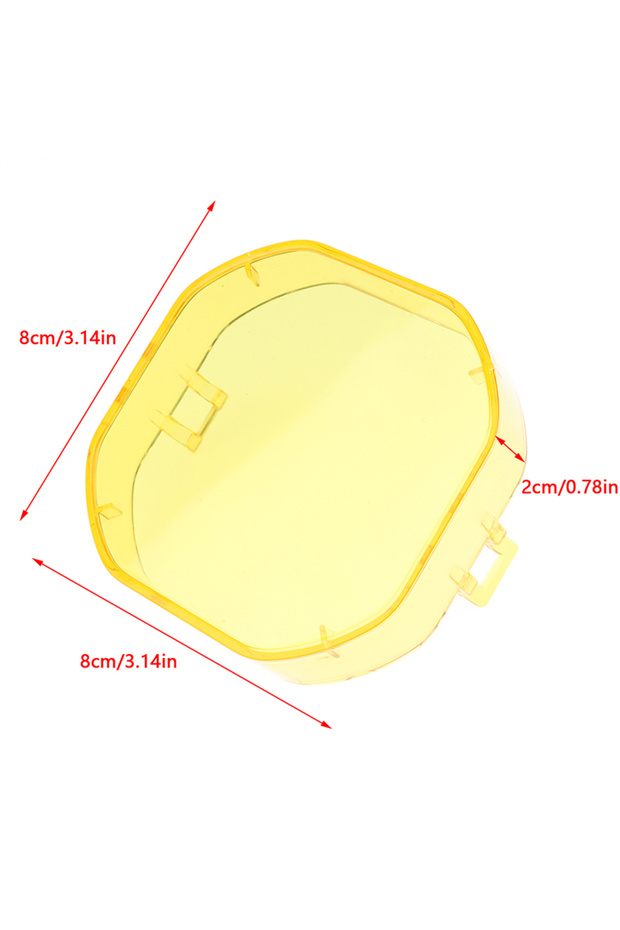 Yellow Protective Yellow Black Lens Sheath for 40W LED Work Light, Dustproof for Driving Fog Pods