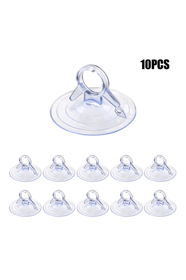 10pcs Transparent 5/10/20pcs Car Fasteners Sunshade Suction Cup Strong Pull Ring Dovetail Fixed Kit