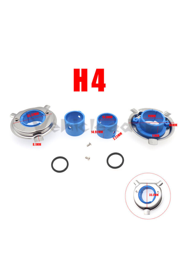 H4-HB2 2 قطعة مصباح أمامي LED للسيارة قاعدة لمبة محول مقابس حامل 880 / 9006-HB4 / 9005-H
