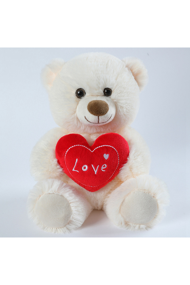 sit about 25cm FireBrick 25cm Valentine's Day Heart Teddy Fairy Bear Stuffed Soft Cute Animal Plush