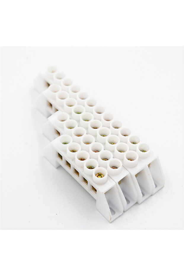 5P milky 1Pcs Copper rail terminal block Neutral row Copper terminal block Bridge terminal wire conn