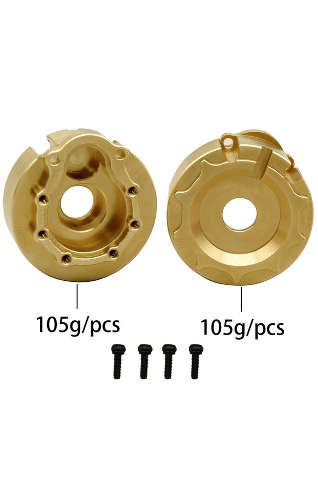 05 1/10 RC Crawler TRX-4 Brass Heavy Duty Counter Weight Set Portal Drive Axle Housing Bumper Mount