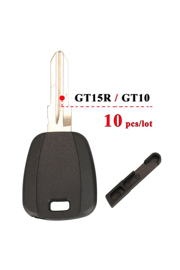 GT15R Black jingyuqin 10pcs For Fiat Key Shell Black Blank For Fiat 500 Ducato Transponder Key Uncut