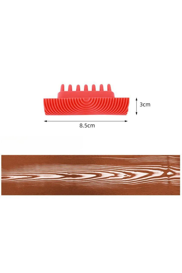 6 New Paint Brush Wood Graining Roller Brush Painting Tools Imitation Wall Painting Home Dec...