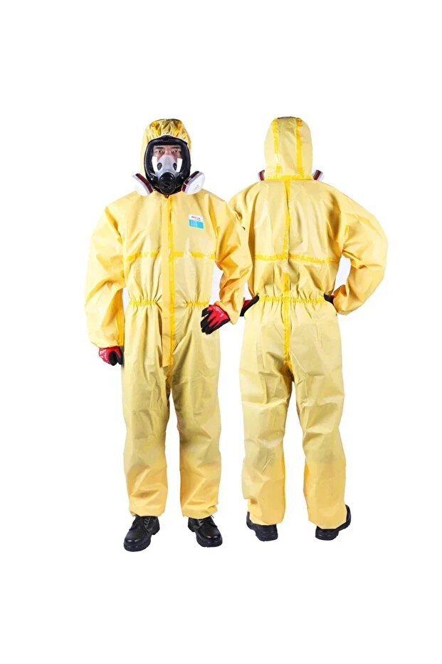 M Without Feet One Piece Chemical Work Coverall Protective Clothing Hazardous Chemical Liquid Sulfur