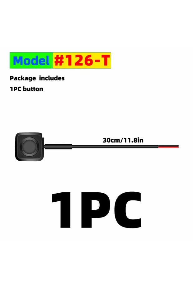 1PC Button Momentary Push Button Switch ON/OFF 12V/24V Surface Mount Mini Round Black Button for Ho