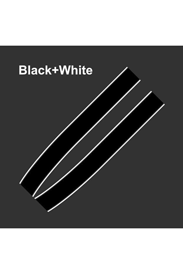 Black White Car Engine Hood Bonnet Sticker Stripes Decals Decor For Mini Cooper S JCW R55 R56 R60 R6