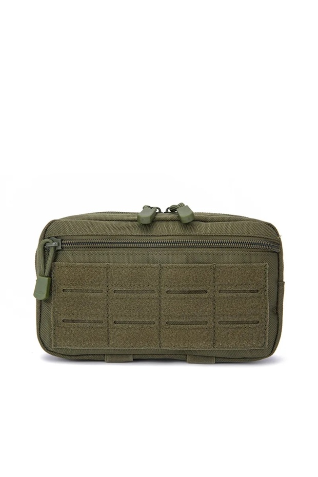 green EDC Molle Tactical Pouch Waist Pack Compact Utility Pouches Waist Belt Bag Medical Bags Phone