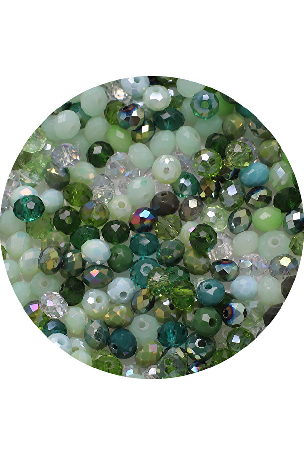 6mm 200pcs green 2/3/4/6/8mm AB Faceted Glass Rondelle Loose Spacer Round Beads for DIY Making Cryst