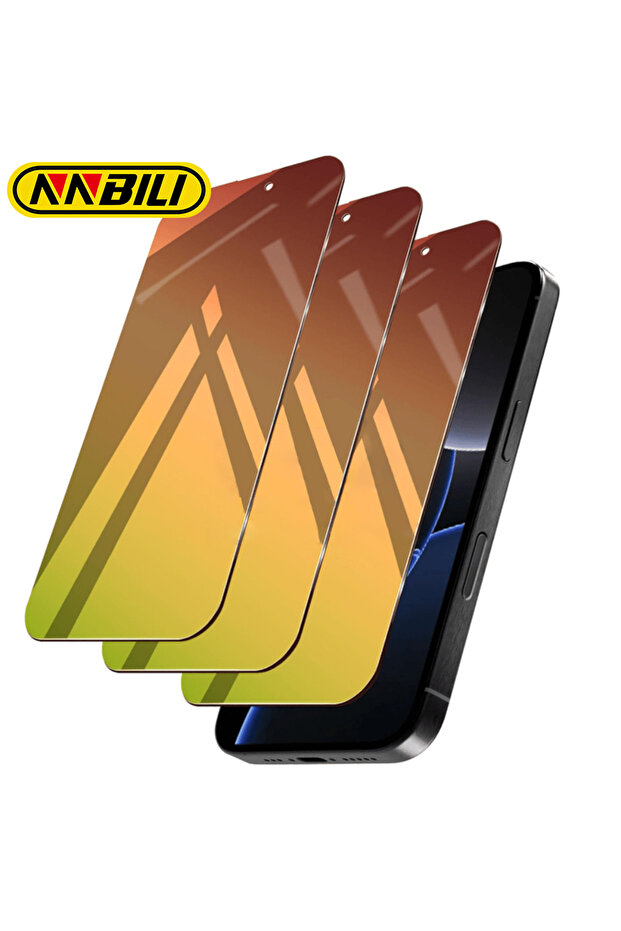 واقي شاشة مضاد للتجسس من NNBILI، 3 قطع، مناسب لهواتف iPhone 17 و 16 Pro Max و Pro