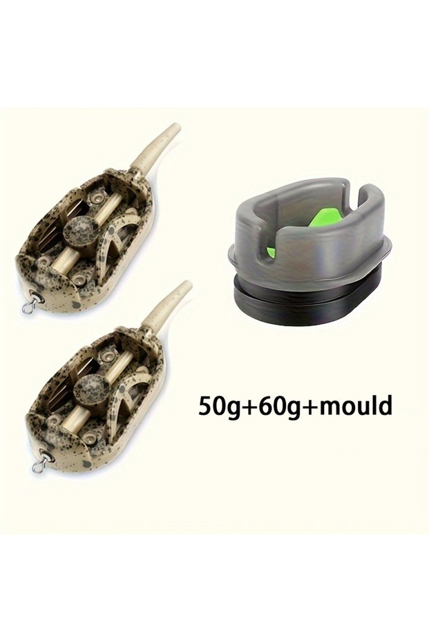 50g 60g 20g/30g/40g/50g/60g method feeder, fishing inline feeder, carp fishing feeder device kit fee