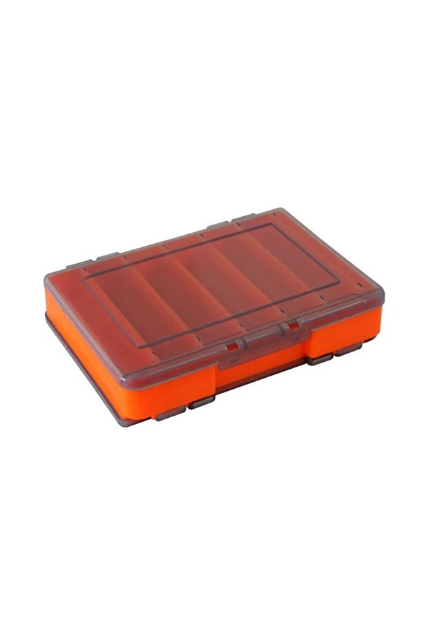 orange small Double-Sided Fishing Tackle Storage Box for Spinners Lure Egi Tool Box Artificial Bait