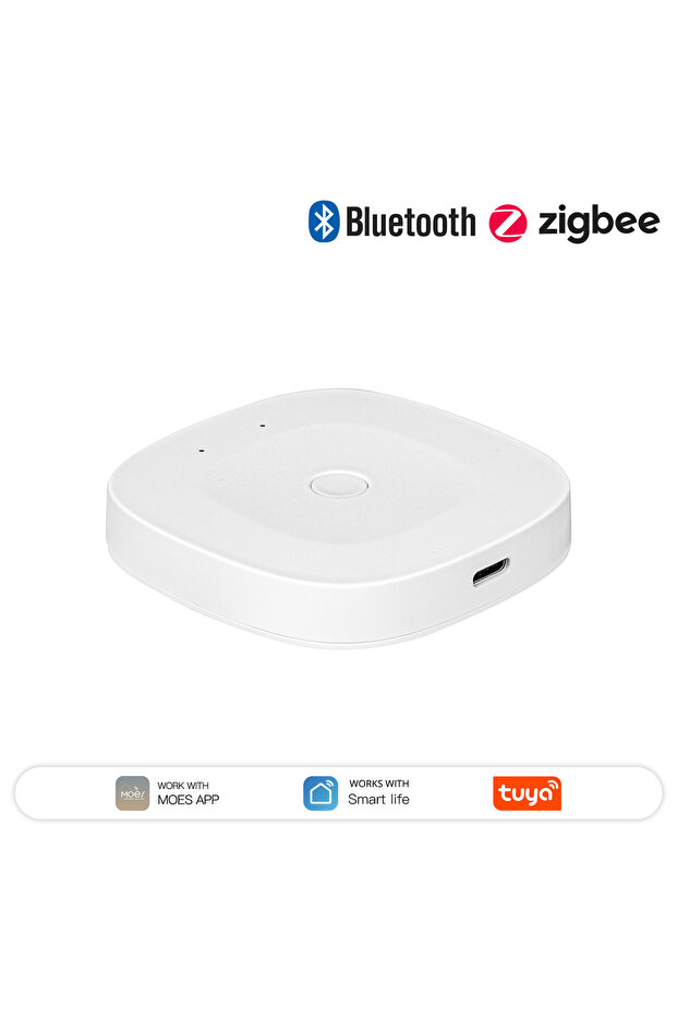 MOES Multi-mode Gateway MOES Tuya Smart ZigBee Bluetooth Multi-Mode Gateway Hub Type-C Power Wireles