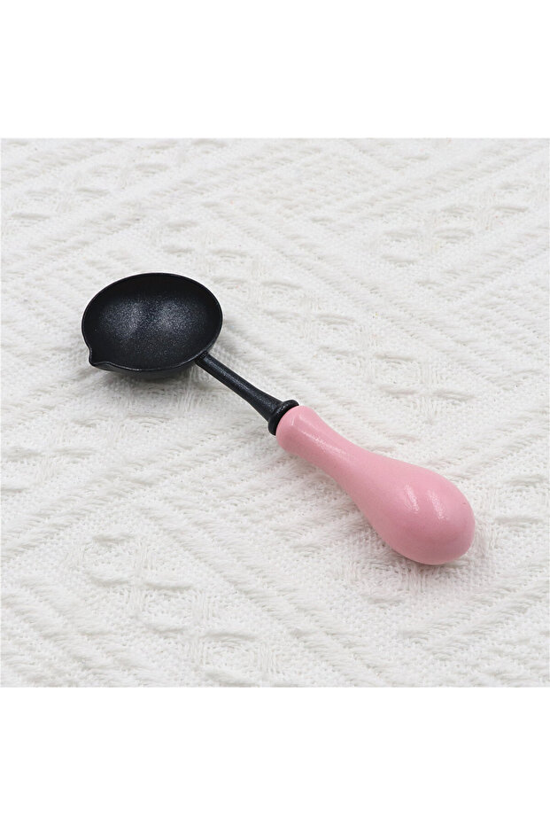 light pink 1pc Non-Stick Wax Sealing Spoon, Melting Spoon For Wax Sealing, Reusable Wax Seal Tool Fo