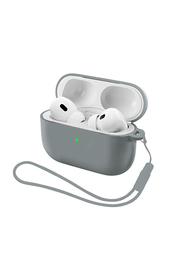 For Airpods 4 2024 GRAY 2 in 1 Liquid Silicone Earphone Case for Airpods Pro 3 2 2nd Generation Air