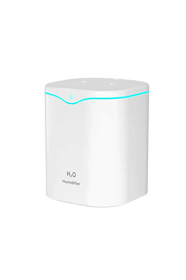 WHITE 2000ML USB Air Humidifier Double Spray Port Essential Oil Aromatherapy Diffuser Cool Mist Make