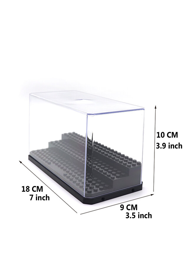 figures box Black Stackable Acrylic Dispaly Box for Building Blocks Figures Stand MOC Car Model Coll