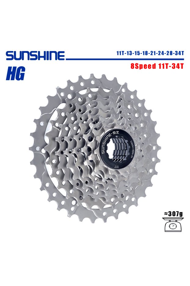 8 Speed 11T-34T SUNSHINE Road Bike Cassette 8/9/10/11/12 Speed 23/25/28/32/34/36T k7 Cassette 8V 9V