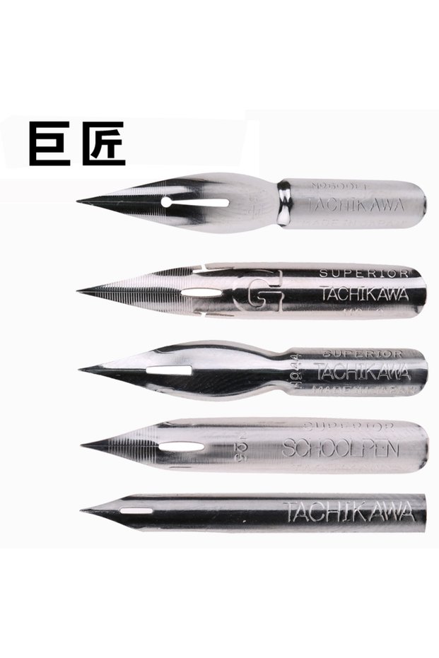 5pc nib Japan Tachikawa Manga/Cartoon Pen Dip, Saji/School/G/D/ Maru Nib, Premium Line Drawing High