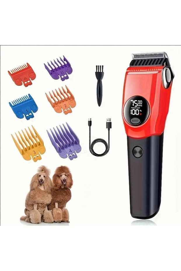 P1HS Pet Clipper Professional Dog Hair Trimmer Cat Grooming Shaver 7500/min LED Suitable for Large,