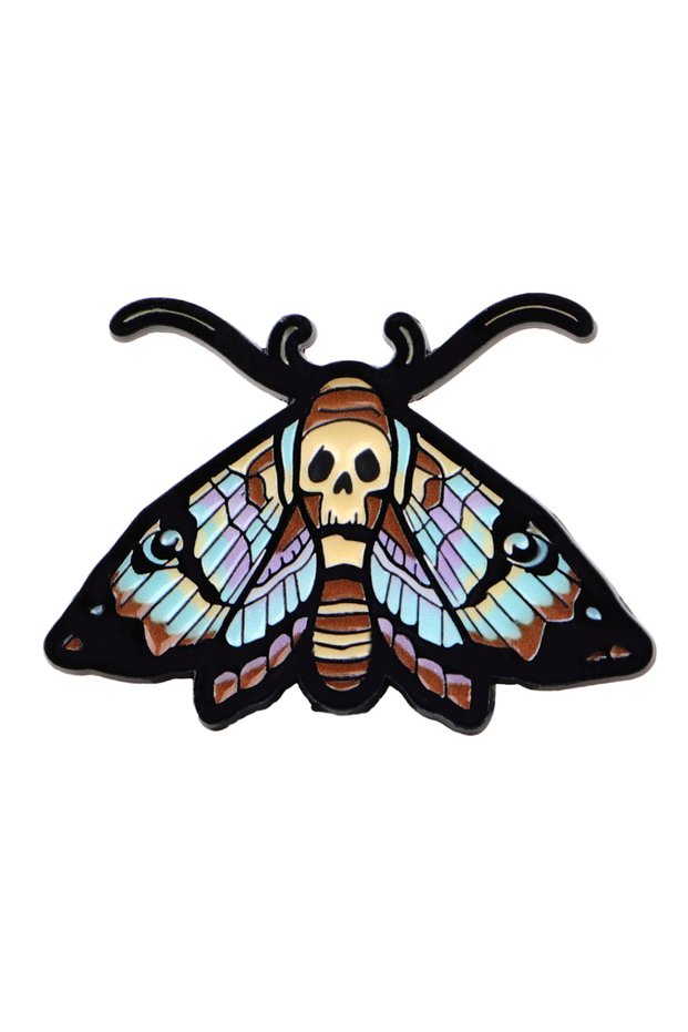 5 Halloween Moth Brooches For Women Dragon Enamel Pin Metal Badge Jewelry Clothing Backpack Accessor
