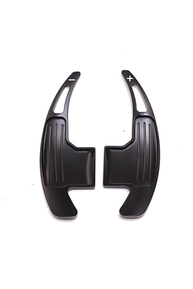 black For Ford Mustang 2015 2016 2017 2018 2019 Aluminum /Carbon Fiber Steering Wheel Shift Paddles