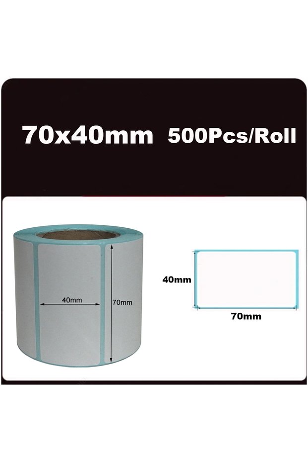 70x40mmx500PCS 700pcs/Roll 40*20/40*30/50*30mm Print Supplies Thermal Label Sticker Paper Waterproof