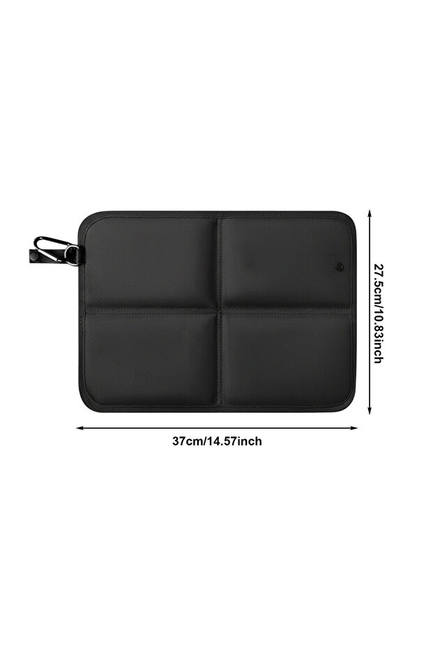 Black Oxford Cloth Folding Camping Seat Pad Waterproof Thickened Portable for Hiking Trekking Outdoo