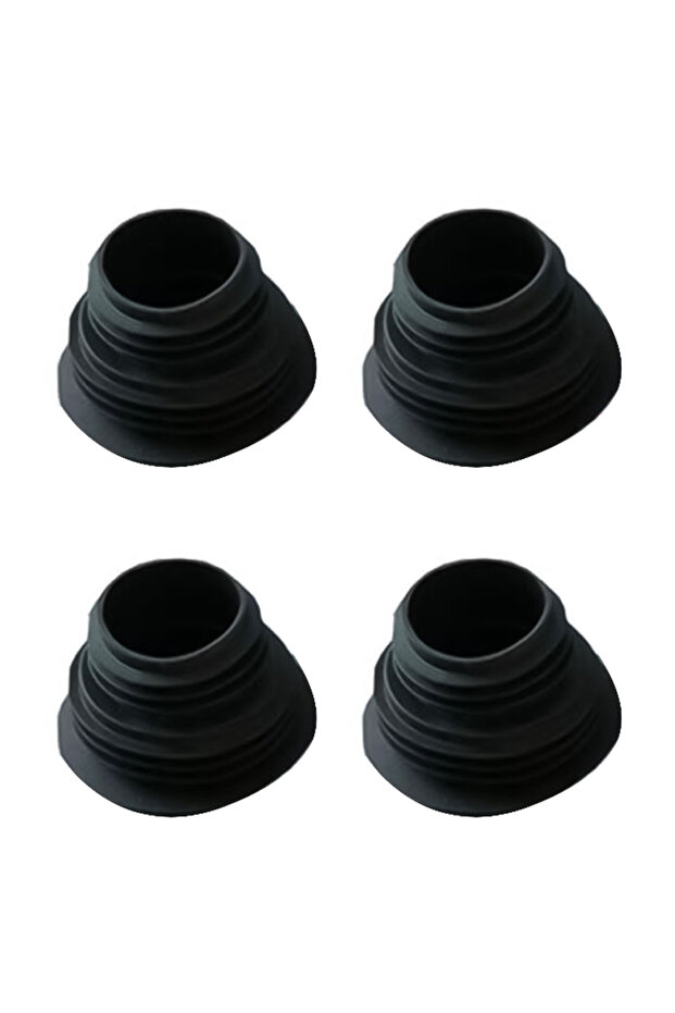 black 4PCS Drain Pipe Hose Silicone Plug Sewer Seal Ring Washing Machine Silicone Plug For Drainage